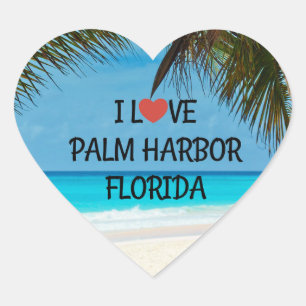Ik hou van Palm Harbour, Florida Hart Sticker