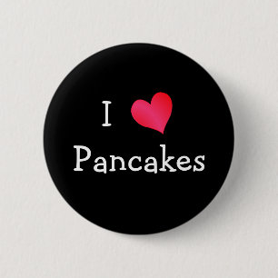 Ik hou van pancakes ronde button 5,7 cm