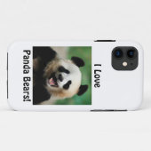 Ik hou van Panda-Beren Case-Mate iPhone Case (Achterkant (horizontaal))