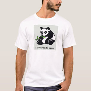 Ik hou van Panda Beren - Wildlife krijger - Natuur T-shirt