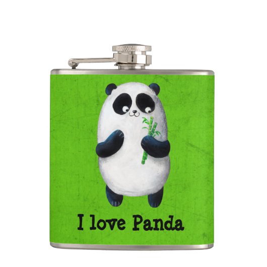 Ik hou van Panda Heupfles (Voorkant)