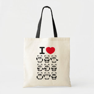 Ik hou van Panda tas
