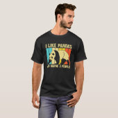 Ik hou van Pandas en misschien 3 mensen, Panda Bee T-shirt (Voorkant volledig)