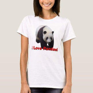 Ik hou van Pandas! Giant Panda Women's Baby Doll S T-shirt
