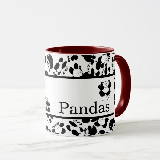 Ik hou van panda's mok (Voorkant rechts)