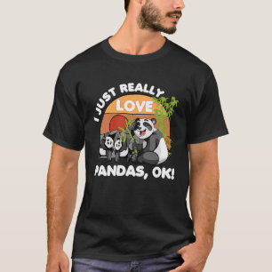 Ik hou van Pandas OK, Dierenvriend Funny B T-shirt