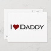 Ik hou van papa briefkaart (Voorkant / Achterkant)