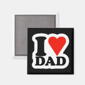 Ik hou van papa Magnet Magneet (Voorkant / Achterkant)