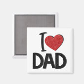 Ik hou van papa Magnet Magneet (Voorkant / Achterkant)