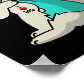 Ik hou van papa Tattoo Shih Tzu Father Dog Poster (Hoek)