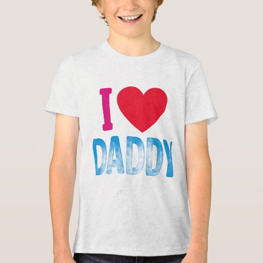 "IK HOU VAN PAPA" TSHIRT (Voorkant)