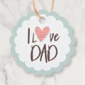 Ik hou van papa - vaderdag - hart bedankjes labels (Achterkant)