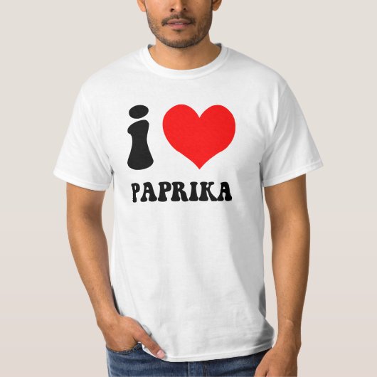 Ik hou van paprika t-shirt (Voorkant)