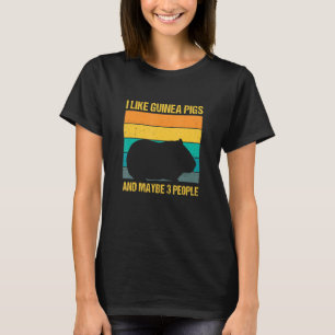 Ik hou van parelhoenders en misschien drie mensen t-shirt