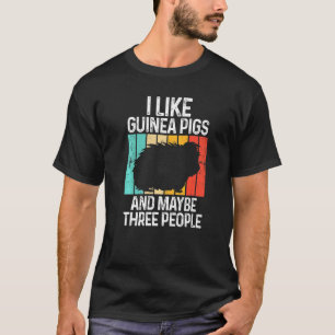 Ik hou van parelhoenders en misschien drie mensen t-shirt