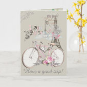 Ik hou van Parijs. Fijne reis! Kaart (Gele Bloem)