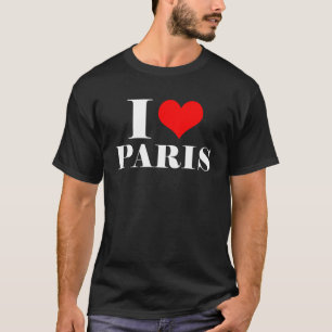 Ik hou van Parijs in hart en nieren Parijs Frankri T-shirt