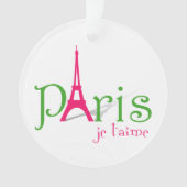 Ik hou van Parijs Ornament (voorkant)