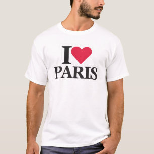 Ik hou van Parijs, romantisch reisgeïnspireerd Par T-shirt