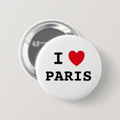 Ik hou van Paris 6 cm rondebadge Ronde Button 5,7 Cm (Voorkant /achterkant)
