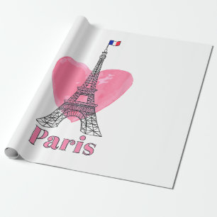 Ik hou van Paris Eiffeltoren Frankrijk Cadeau Cadeaupapier