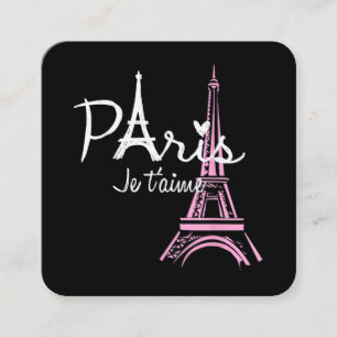 Ik hou van Paris Eiffeltoren Frankrijk Frans Souve Vierkante Visitekaartje