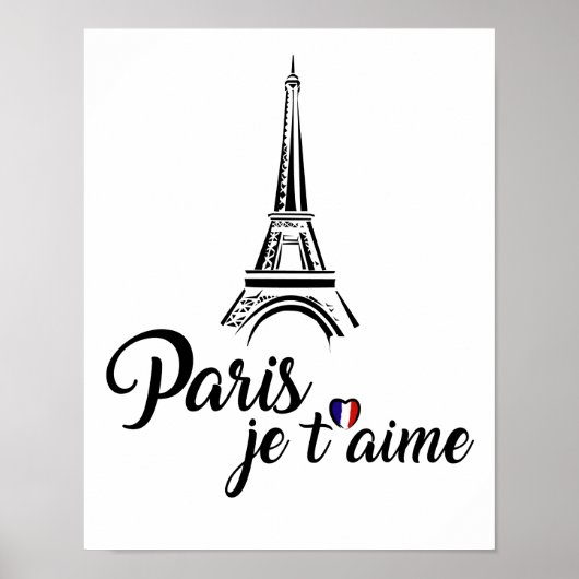 Ik hou van Paris Je t'aime Poster (Voorkant)