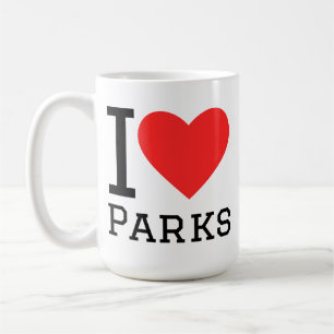 Ik hou van parken koffiemok