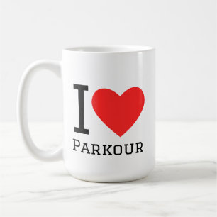 Ik hou van parkour koffiemok