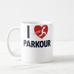 Ik Hou Van Parkour Muur Run Traceur Training Jumpe Koffiemok
