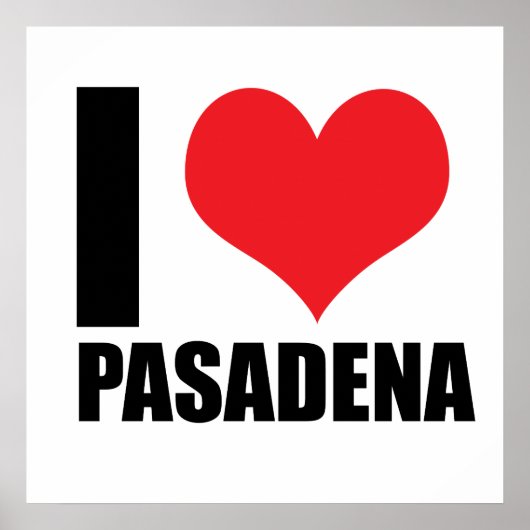 Ik hou van Pasadena Poster (Voorkant)