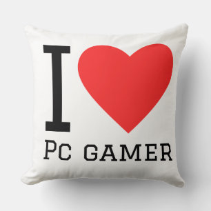 Ik hou van pc-gamer kussen