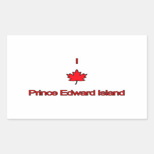 Ik hou van PEI Prince Edward Island Rechthoekige Sticker