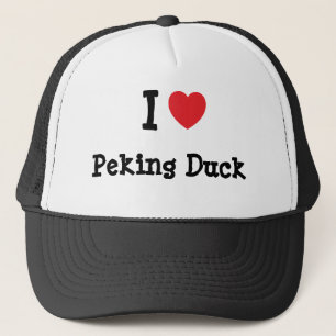 Ik hou van Peking Duck hart T-Shirt Trucker Pet