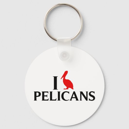 Ik hou van Pelicans Sleutelhanger (Voorkant)
