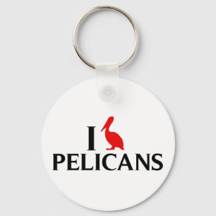 Ik hou van Pelicans Sleutelhanger
