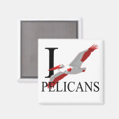Ik hou van pelikanen magneten (Voorkant / Achterkant)