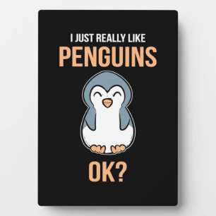Ik hou van Penguin Fotoplaat