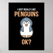 Ik hou van Penguin Poster (Voorkant)