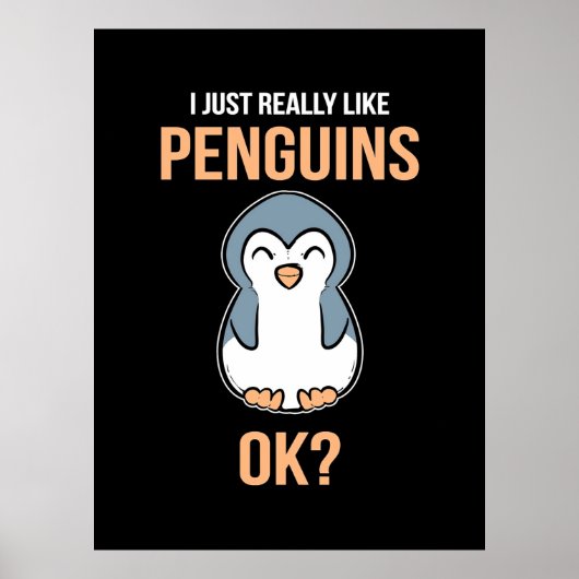 Ik hou van Penguin Poster (Voorkant)
