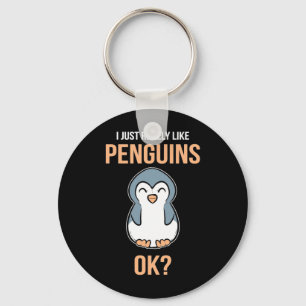 Ik hou van Penguin Sleutelhanger