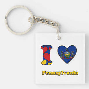 Ik hou van Pennsylvania Sleutelhanger