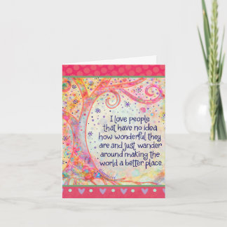 Ik hou van People PrettyQuote Bedankkaart