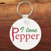 Ik hou van peper sleutelhanger (Voorkant)