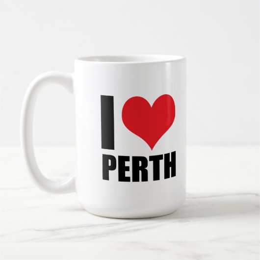 Ik hou van Perth Koffiemok (Links)