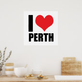 Ik hou van Perth Poster (Keuken)