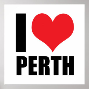 Ik hou van Perth Poster