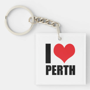 Ik hou van Perth Sleutelhanger