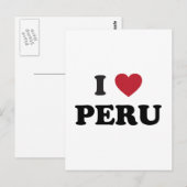 Ik hou van Peru Briefkaart (Voorkant / Achterkant)