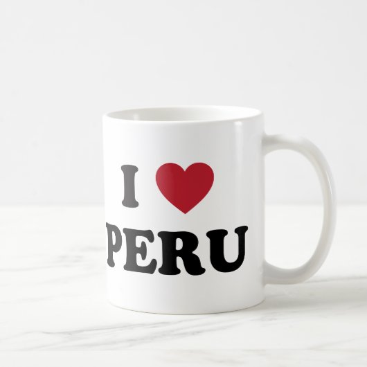 Ik hou van Peru Koffiemok (Rechts)